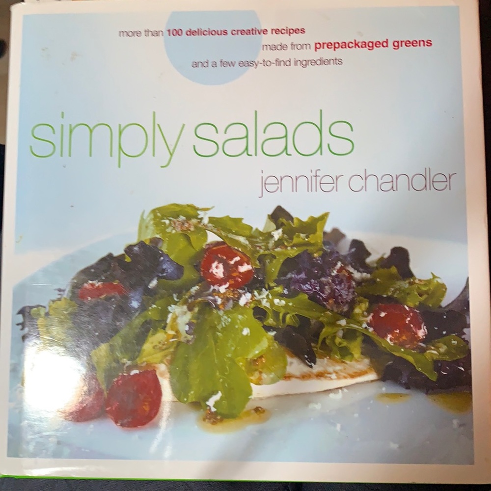 Cookbook: simply salads by Jennifer Chandler. Excellent condition.